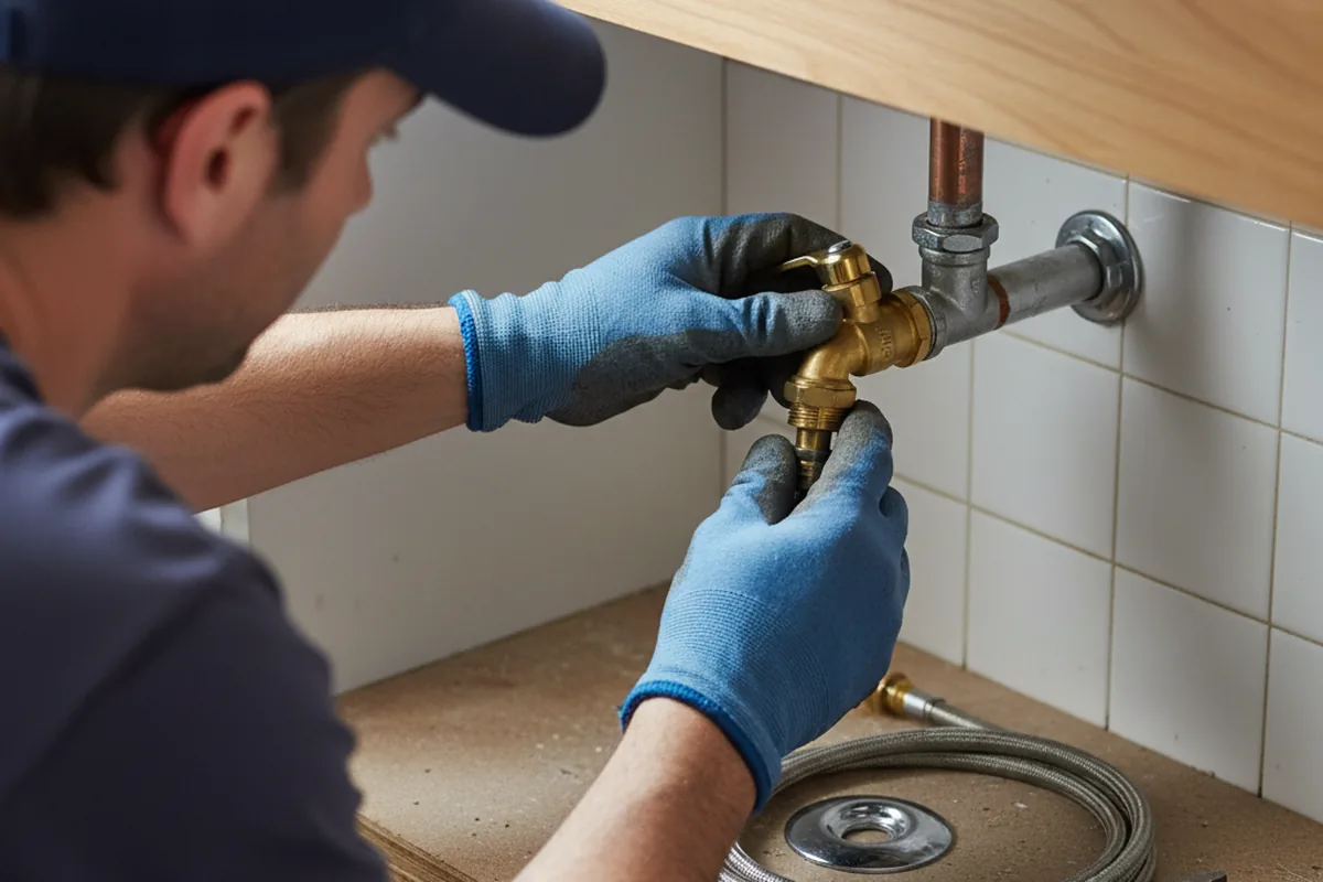 Shutoff valve and fitting work during Emergency Plumbing in Pascoag